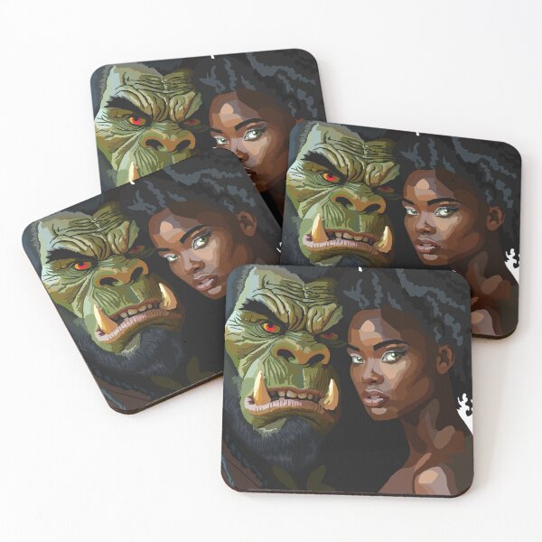 Item preview, Orc & Girl Portrait Study designed and sold by KlakkDrawsStuff.