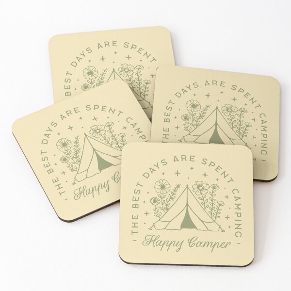 Item preview, The Best Day Are Spent Camping, Happy Camper designed and sold by DIRTYSKETCHH.