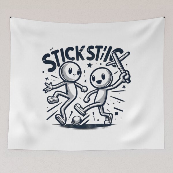 Item preview, StickStick Fun: Minimalist Stick Figure Duo T-shirt Design designed and sold by dreambigdrive38.