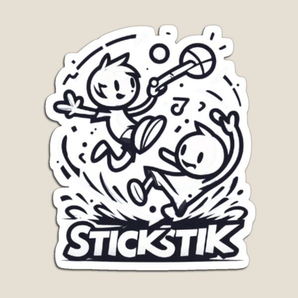Item preview, StickStick Fun: Minimalist Stick Figure Duo T-shirt Design designed and sold by dreambigdrive38.