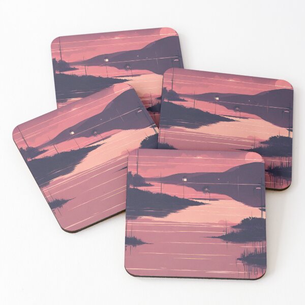 Item preview, Pink lofi night time designed and sold by cherry by hs (coucou).