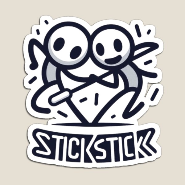 Item preview, StickStick Fun: Minimalist Stick Figure Duo T-shirt Design designed and sold by dreambigdrive38.