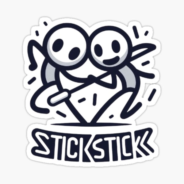 Item preview, StickStick Fun: Minimalist Stick Figure Duo T-shirt Design designed and sold by dreambigdrive38.