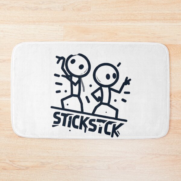Item preview, StickStick Fun: Minimalist Stick Figure Duo T-shirt Design designed and sold by dreambigdrive38.