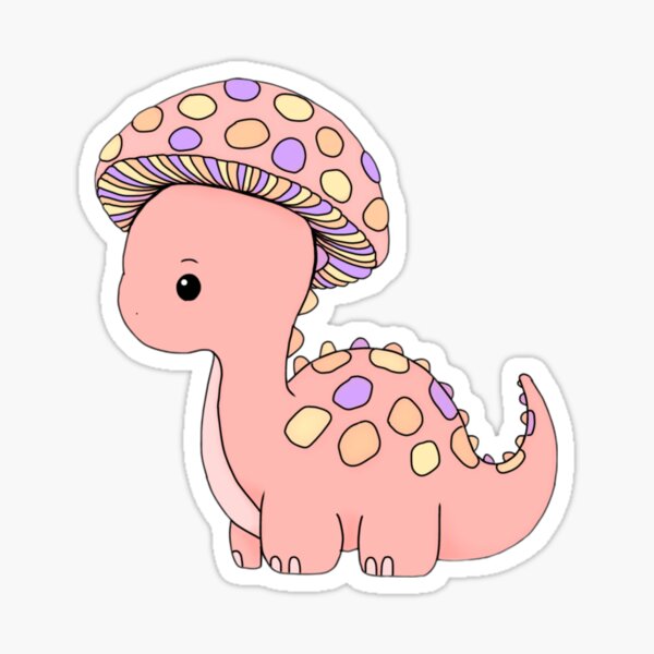Artikel-Vorschau von Niedlicher Pilz-Dinosaurier, designt und verkauft von Artistkhg.