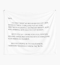 Jersey Shore - The Note Wall Tapestry