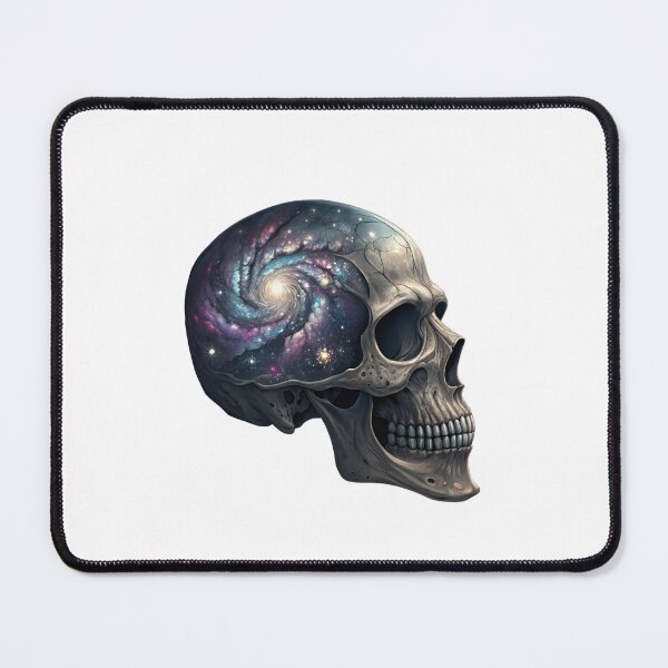 Item preview, skull filled – Surreal Space and Mind sticker designed and sold by Thread-Verse.