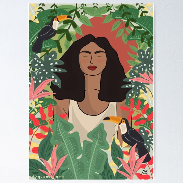 Item preview, Tropical woman designed and sold by ApoenaArt.