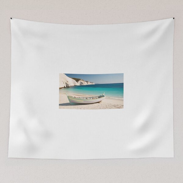 Item preview, Grecian Beach - Boat on the Shore designed and sold by StormArte.