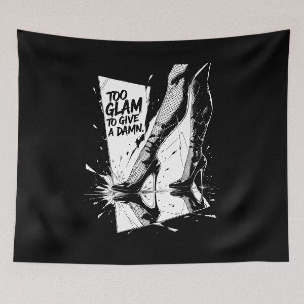 Item preview, Too Glam to Give a Damn - Bold Ink Art designed and sold by 442workshop.