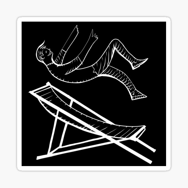 Aperçu de l'œuvre L'HOMME ET LA CHAISE DE PLAGE créée et vendue par lautir.