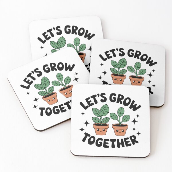Item preview, Let's Grow Together! Cute Gardening Pun designed and sold by PMCreative.
