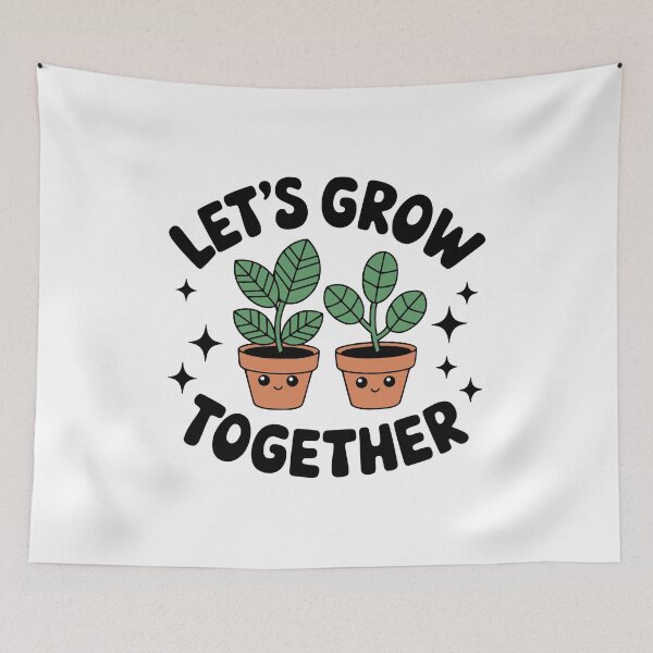 Item preview, Let's Grow Together! Cute Gardening Pun designed and sold by PMCreative.