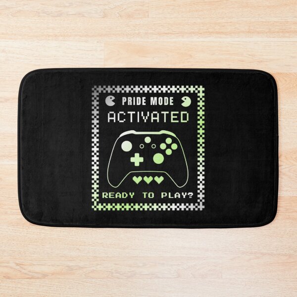 Item preview, Gaming LGBTQ, Agender pride flag graphic, Pride Mode, Activated, Ready to Play Slogan, Rainbow Game Console, LGBTQ, summer, summer vibes, rainbow colors, Gaymer,  designed and sold by PrideBeProud.