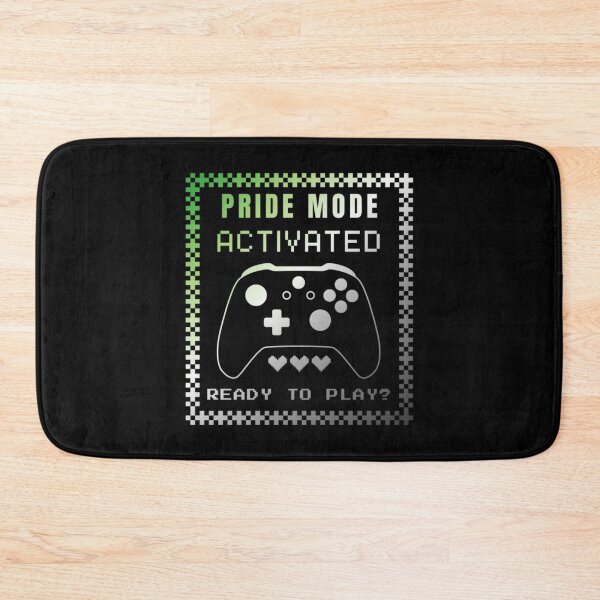 Item preview, Gaming LGBTQ, Aromantic pride flag graphic, Pride Mode, Activated, Ready to Play Slogan, Rainbow Game Console, LGBTQ, summer, summer vibes, rainbow colors, Gaymer,  designed and sold by PrideBeProud.