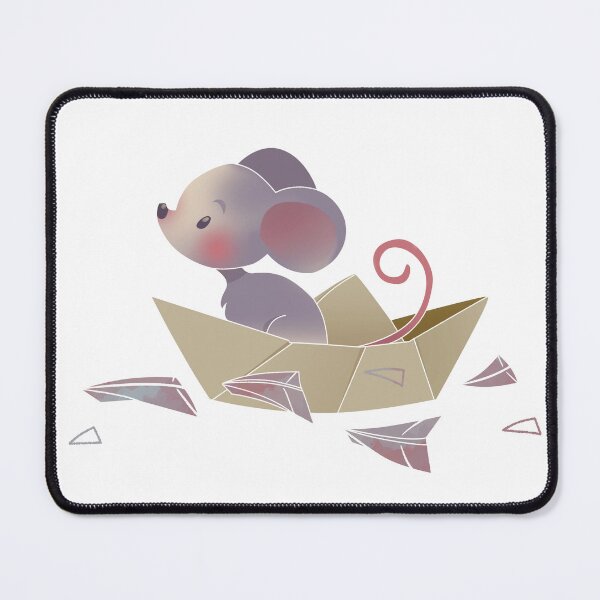 Item preview, Small mouse on paper boat designed and sold by MapleTwins.