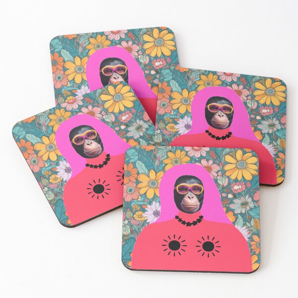 Item preview, Monkey with pink hair designed and sold by GasconyPassion.