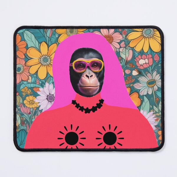 Item preview, Monkey with pink hair designed and sold by GasconyPassion.