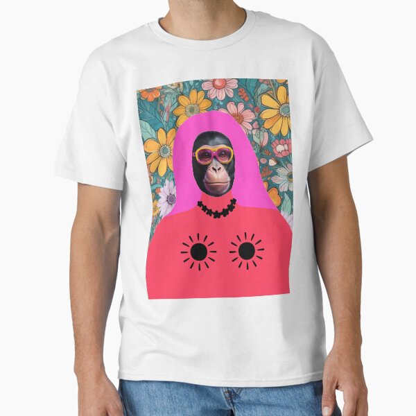 Item preview, Monkey with pink hair designed and sold by GasconyPassion.