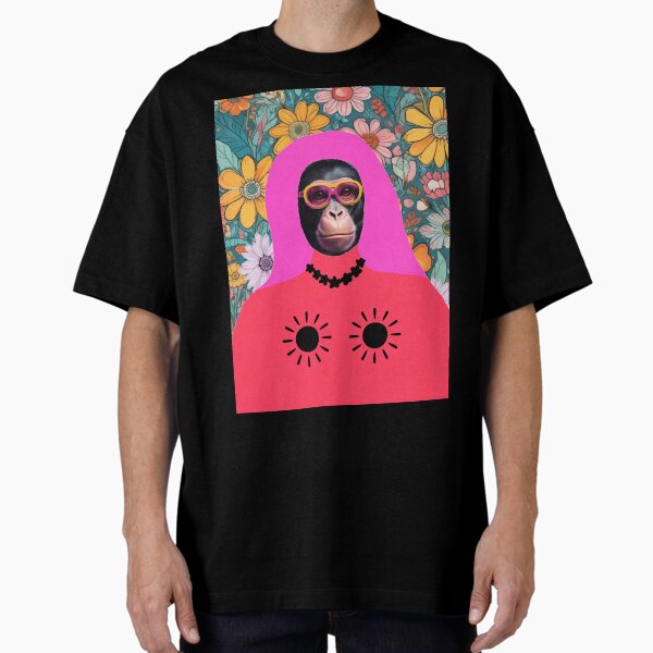 Item preview, Monkey with pink hair designed and sold by GasconyPassion.