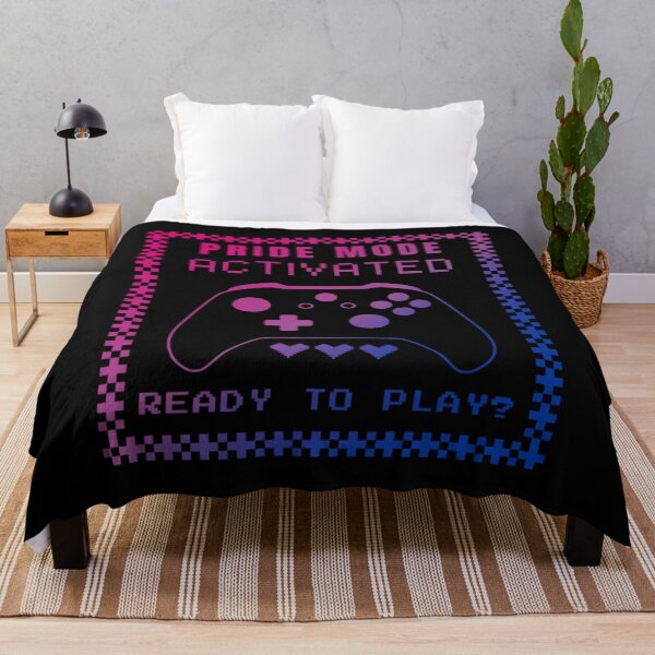 Item preview, Gaming LGBTQ, Bisexual pride flag graphic, Pride Mode, Activated, Ready to Play Slogan, Rainbow Game Console, LGBTQ, summer, summer vibes, rainbow colors, Gaymer,  designed and sold by PrideBeProud.
