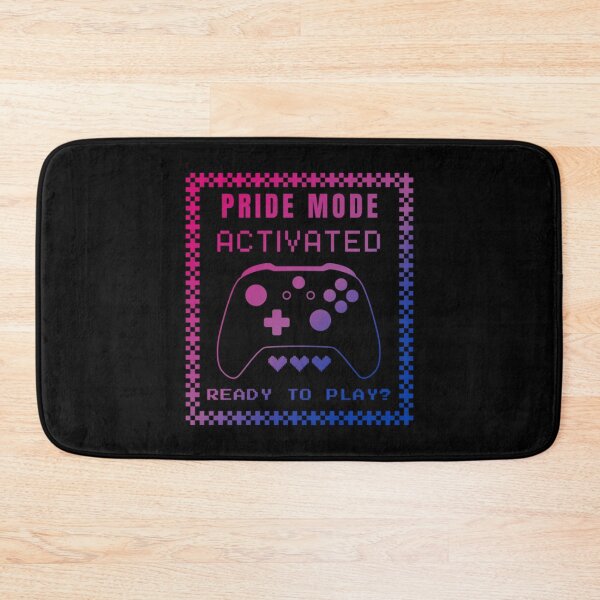 Item preview, Gaming LGBTQ, Bisexual pride flag graphic, Pride Mode, Activated, Ready to Play Slogan, Rainbow Game Console, LGBTQ, summer, summer vibes, rainbow colors, Gaymer,  designed and sold by PrideBeProud.