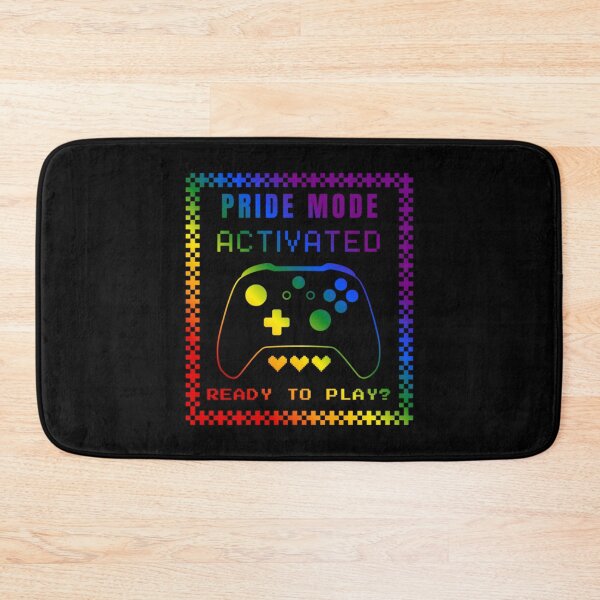 Item preview, Gaming LGBTQ, Classic pride flag graphic, Pride Mode, Activated, Ready to Play Slogan, Rainbow Game Console, LGBTQ, summer, summer vibes, rainbow colors, Gaymer,  designed and sold by PrideBeProud.