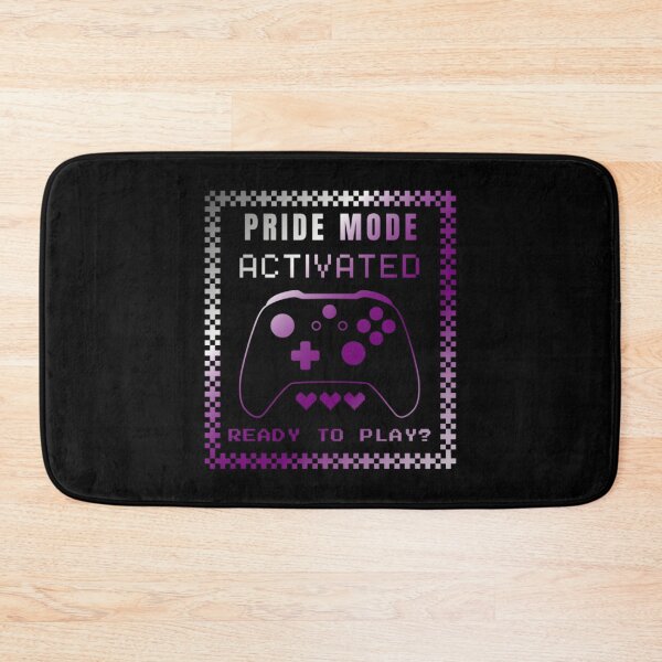 Item preview, Gaming LGBTQ, Demisexual pride flag graphic, Pride Mode, Activated, Ready to Play Slogan, Rainbow Game Console, LGBTQ, summer, summer vibes, rainbow colors, Gaymer,  designed and sold by PrideBeProud.