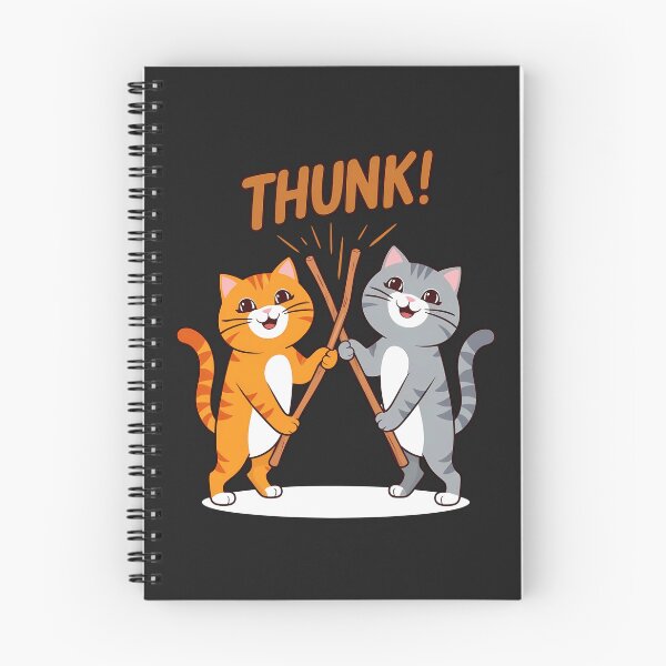 Item preview, Stickstick Cats - Funny Thunk Meme Cute Cat designed and sold by UniversalFlair.