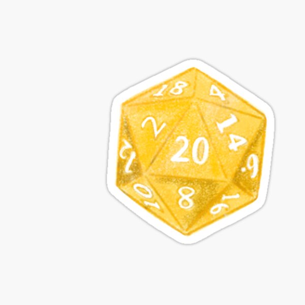 Aperçu de l'œuvre Dés D&D dorés créée et vendue par beamybaby.