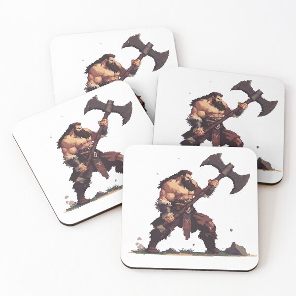 Item preview, The Savage Berserker – Barbarian Pixel Art designed and sold by Pixel-Brush.