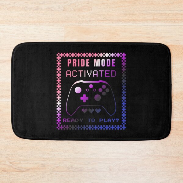 Item preview, Gaming LGBTQ, Genderfluid pride flag graphic, Pride Mode, Activated, Ready to Play Slogan, Rainbow Game Console, LGBTQ, summer, summer vibes, rainbow colors, Gaymer,  designed and sold by PrideBeProud.