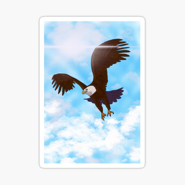 Item preview, Bald eagle soaring designed and sold by Drawingz4life.
