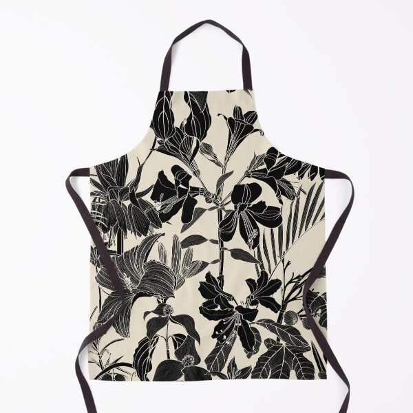 Item preview, Garden flower illustration. Line  vintage seamless pattern.  Lilies, hydrangea, peony spring line illustration. designed and sold by MatyKotiv.