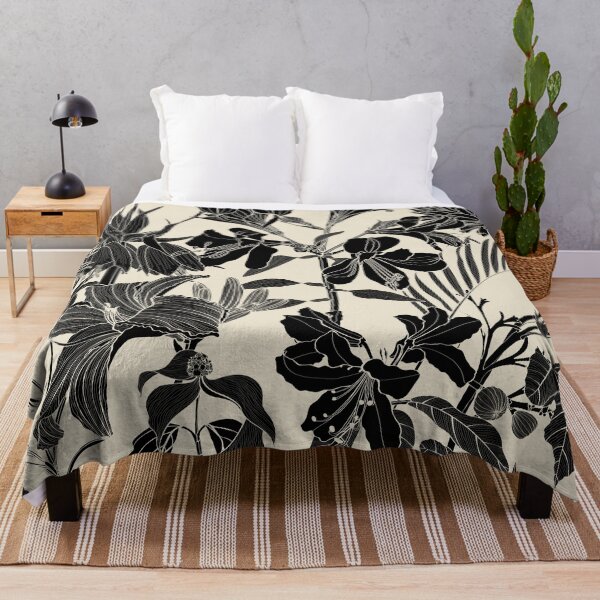 Item preview, Garden flower illustration. Line  vintage seamless pattern.  Lilies, hydrangea, peony spring line illustration. designed and sold by MatyKotiv.