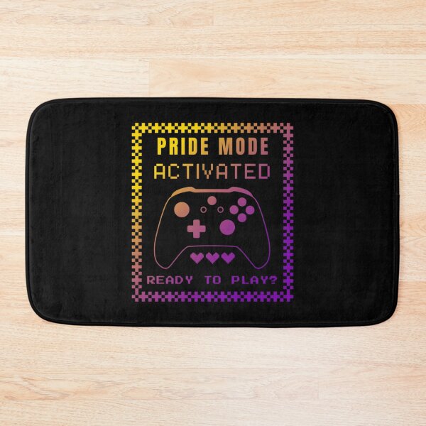 Item preview, Gaming LGBTQ, Intersex pride flag graphic, Pride Mode, Activated, Ready to Play Slogan, Rainbow Game Console, LGBTQ, summer, summer vibes, rainbow colors, Gaymer,  designed and sold by PrideBeProud.