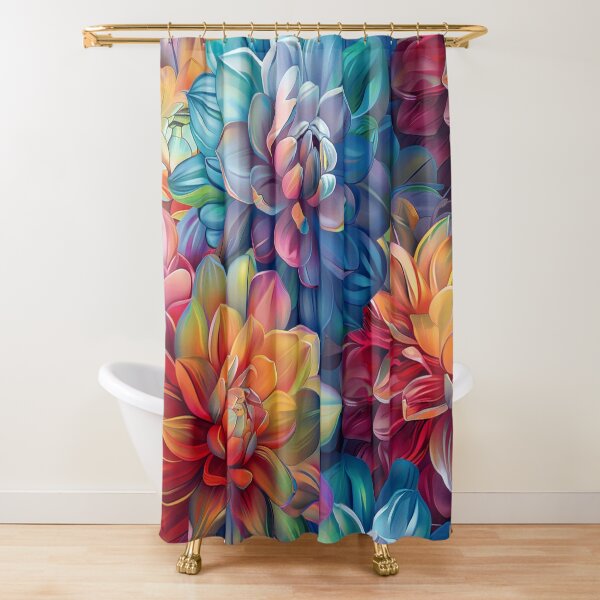 Item preview, Colorful floral pattern - whimsigoth dark cottagecore orange blue yellow  designed and sold by cocomelon28.