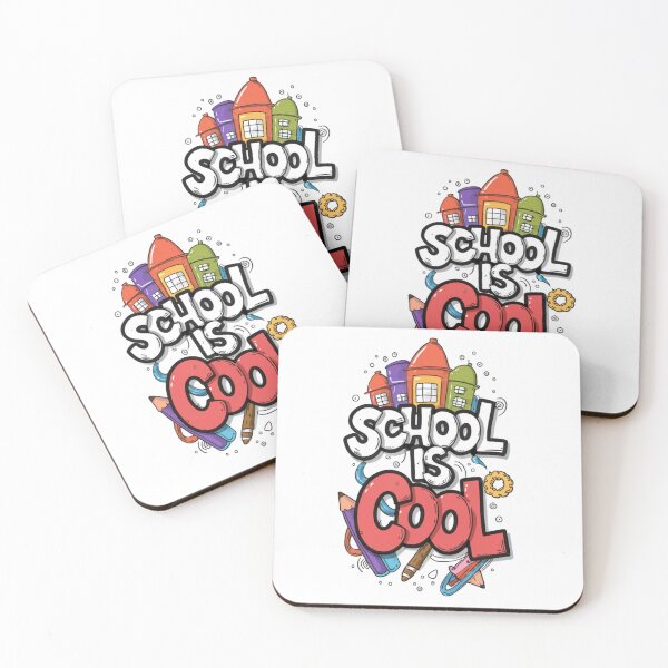 Item preview, School is cool designed and sold by OneMoreShopHere.