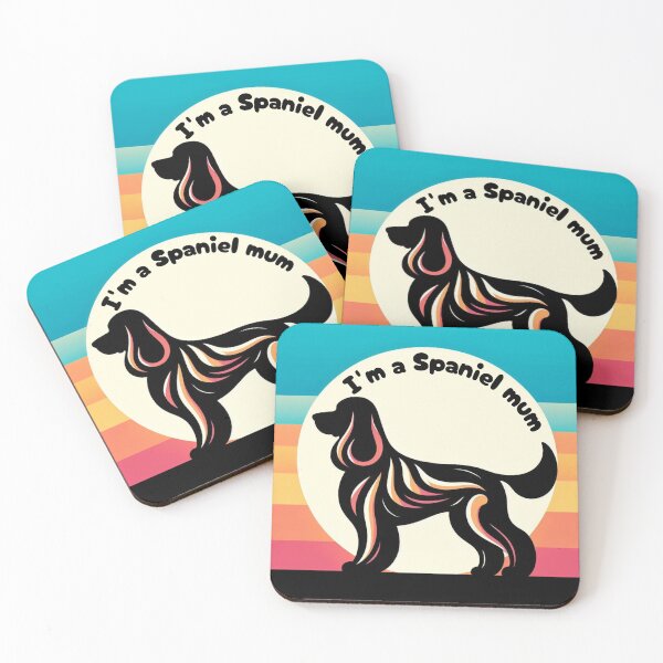 Item preview, Spaniel mum, cocker spaniel dog, fantasy dog, shadow design designed and sold by Coolparrotgirl.