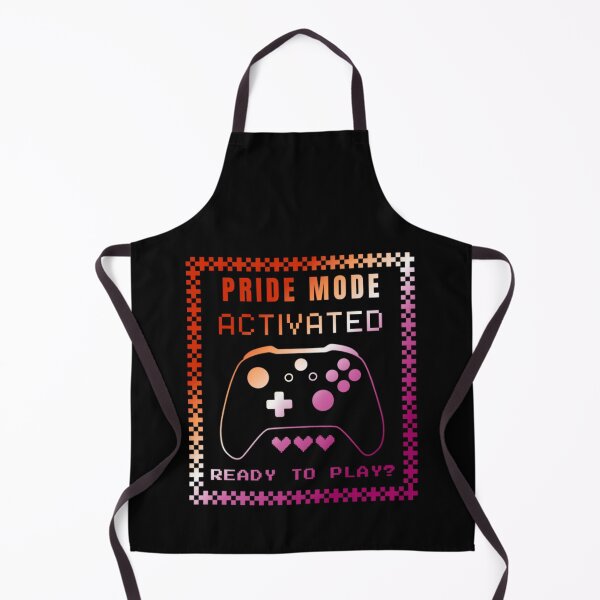 Item preview, Gaming LGBTQ, Lesbian pride flag graphic, Pride Mode, Activated, Ready to Play Slogan, Rainbow Game Console, LGBTQ, summer, summer vibes, rainbow colors, Gaymer, designed and sold by PrideBeProud.