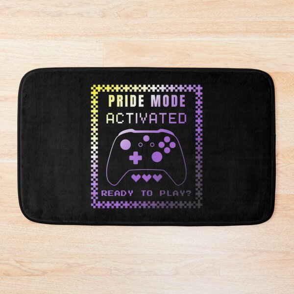 Item preview, Gaming LGBTQ, Nonbinary pride flag graphic, Pride Mode, Activated, Ready to Play Slogan, Rainbow Game Console, LGBTQ, summer, summer vibes, rainbow colors, Gaymer,  designed and sold by PrideBeProud.