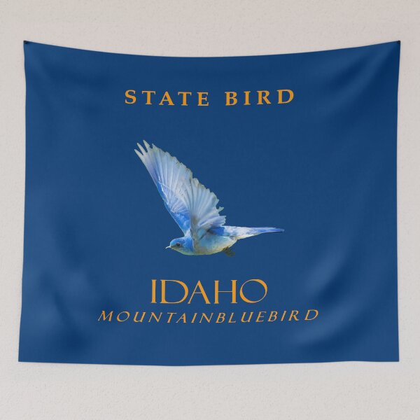 Item preview, Idaho Territory Bird The Mountain Bluebird designed and sold by taiche.