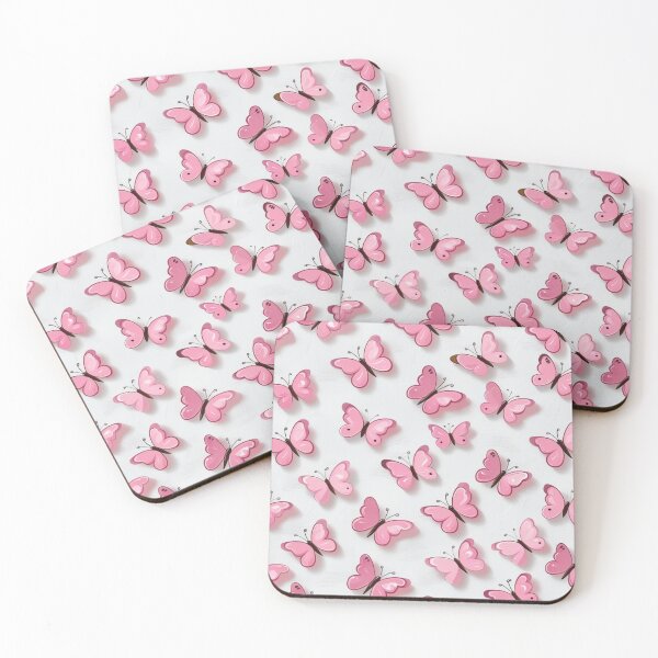 Item preview, Animie pattern of pink butterflies designed and sold by aqua1001.