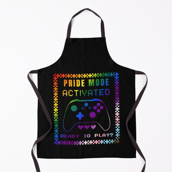 Item preview, Gaming LGBTQ, Progress pride flag graphic, Pride Mode, Activated, Ready to Play Slogan, Rainbow Game Console, LGBTQ, summer, summer vibes, rainbow colors, Gaymer, designed and sold by PrideBeProud.