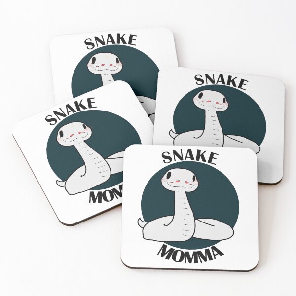 Item preview, Snake Momma – Cute White Snake Design designed and sold by Joana1695.