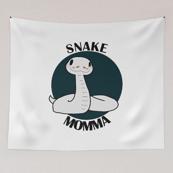 Item preview, Snake Momma – Cute White Snake Design designed and sold by Joana1695.