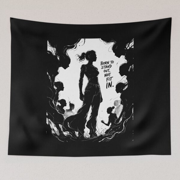 Item preview, Born to Stand Out, Not Fit In - Defiant Ink Art designed and sold by 442workshop.