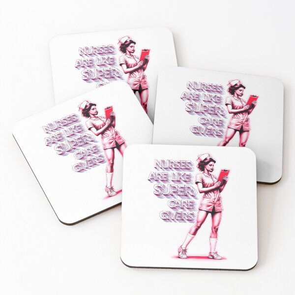 Item preview, Nurses Are Like SUPER Caregivers Strong Women In Pink designed and sold by SplashTastic.