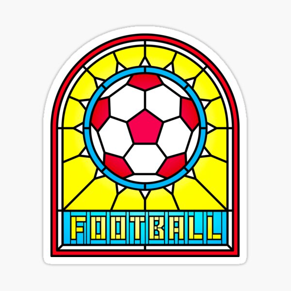 Item preview, Soccer Stained Glass Church Window Design designed and sold by Slam-Dunkan.