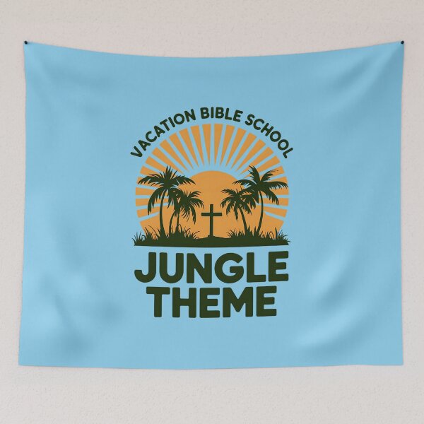 Item preview, Vacation Bible School Jungle Theme Design designed and sold by TeeGrit.
